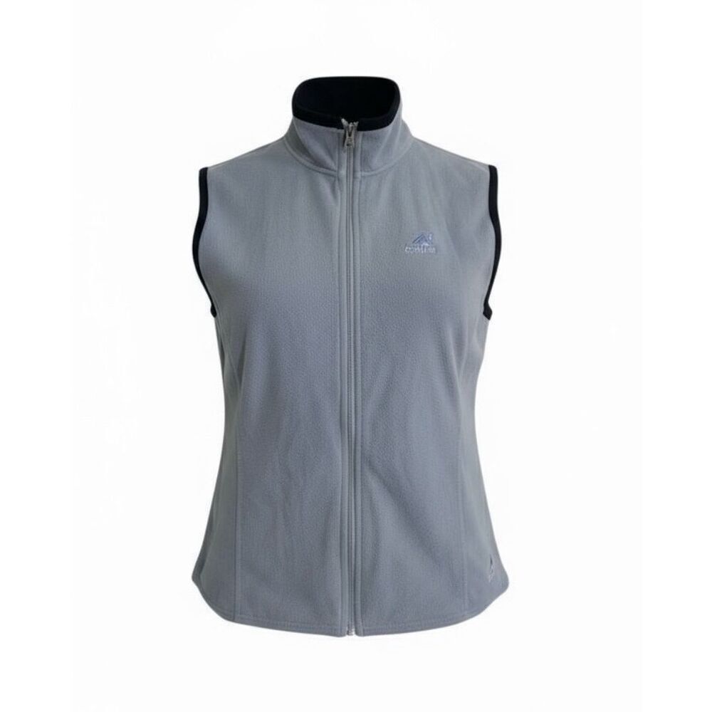 Eastern Mountain Sports Fleece Full Zip Vest Blue Size Small